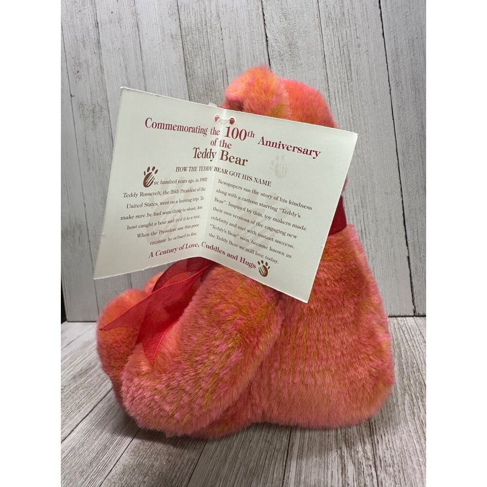Avon Year Of The Teddy Bear 100th Anniversary Plush 9" with Tag Not Working - Picture 3 of 8